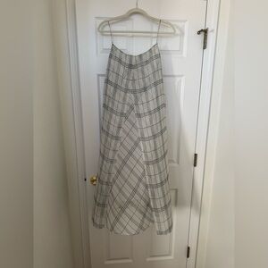 Fenced Plaid Dress by VINCE
